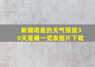 新疆塔县的天气预报30天准确一览表图片下载