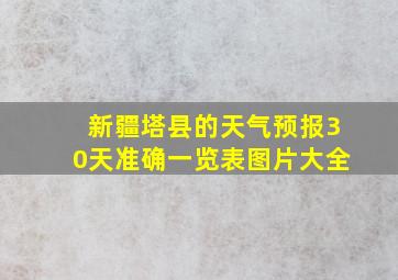 新疆塔县的天气预报30天准确一览表图片大全