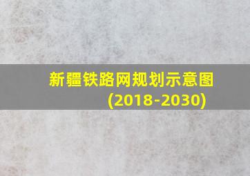 新疆铁路网规划示意图(2018-2030)