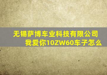 无锡萨博车业科技有限公司我爱你10ZW60车子怎么