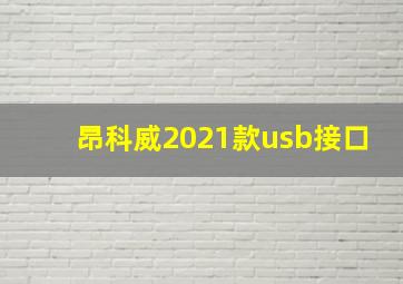 昂科威2021款usb接口