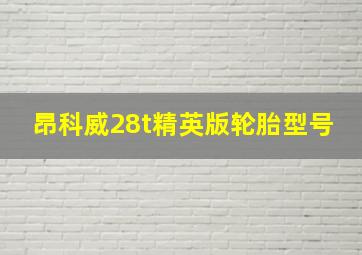 昂科威28t精英版轮胎型号