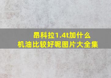 昂科拉1.4t加什么机油比较好呢图片大全集