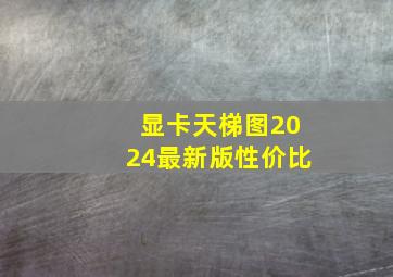 显卡天梯图2024最新版性价比