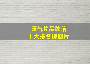 暖气片品牌前十大排名榜图片