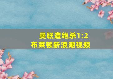 曼联遭绝杀1:2布莱顿新浪潮视频