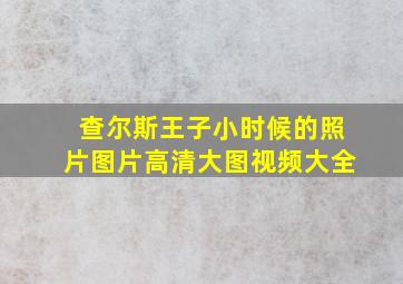 查尔斯王子小时候的照片图片高清大图视频大全