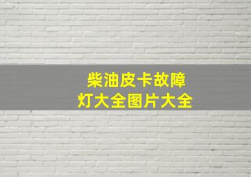 柴油皮卡故障灯大全图片大全