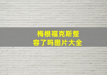 梅根福克斯整容了吗图片大全