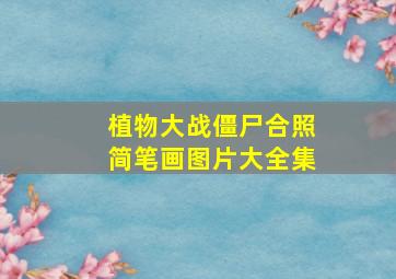 植物大战僵尸合照简笔画图片大全集