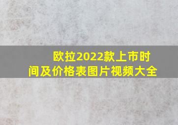 欧拉2022款上市时间及价格表图片视频大全