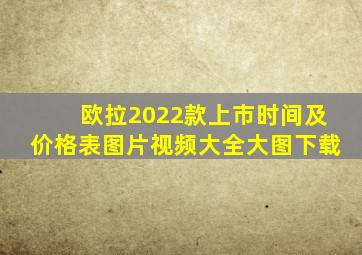 欧拉2022款上市时间及价格表图片视频大全大图下载