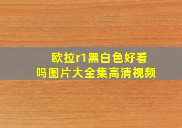 欧拉r1黑白色好看吗图片大全集高清视频