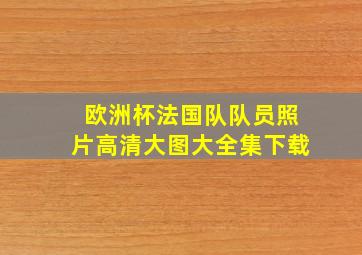 欧洲杯法国队队员照片高清大图大全集下载