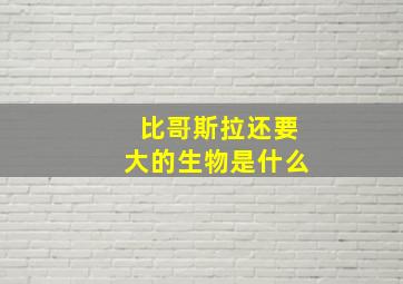 比哥斯拉还要大的生物是什么