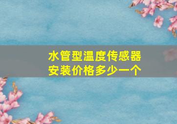 水管型温度传感器安装价格多少一个