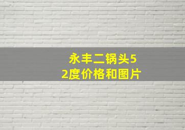 永丰二锅头52度价格和图片