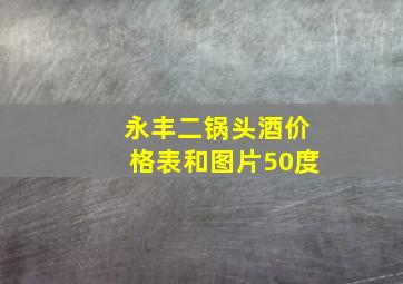 永丰二锅头酒价格表和图片50度