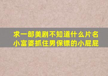 求一部美剧不知道什么片名小富婆抓住男保镖的小屁屁