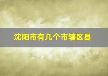 沈阳市有几个市辖区县