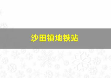 沙田镇地铁站