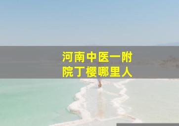 河南中医一附院丁樱哪里人