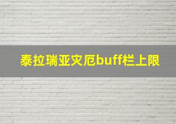 泰拉瑞亚灾厄buff栏上限