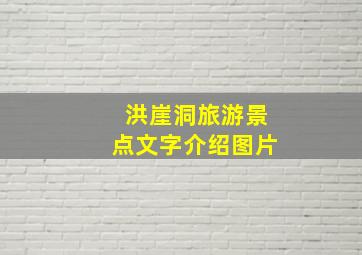 洪崖洞旅游景点文字介绍图片