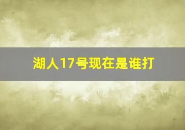 湖人17号现在是谁打