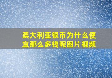 澳大利亚银币为什么便宜那么多钱呢图片视频