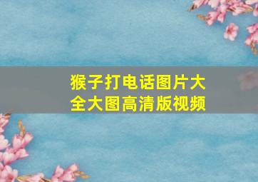 猴子打电话图片大全大图高清版视频