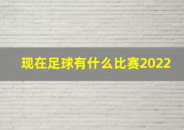 现在足球有什么比赛2022