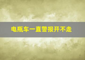 电瓶车一直警报开不走