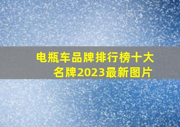 电瓶车品牌排行榜十大名牌2023最新图片