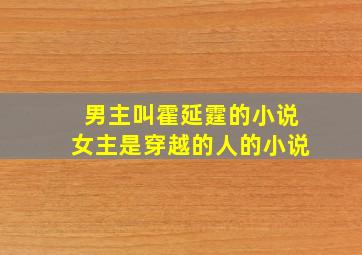 男主叫霍延霆的小说女主是穿越的人的小说