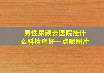 男性尿频去医院挂什么科检查好一点呢图片