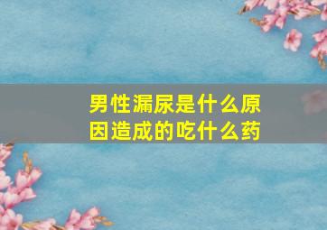 男性漏尿是什么原因造成的吃什么药