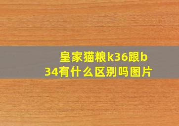 皇家猫粮k36跟b34有什么区别吗图片