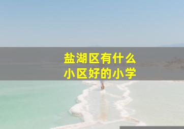 盐湖区有什么小区好的小学