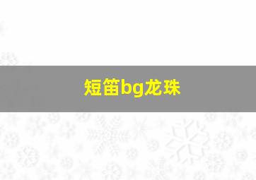 短笛bg龙珠