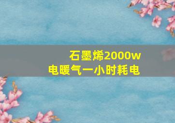 石墨烯2000w电暖气一小时耗电