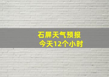 石屏天气预报今天12个小时