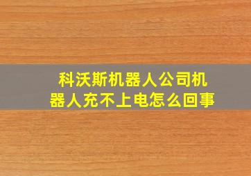 科沃斯机器人公司机器人充不上电怎么回事