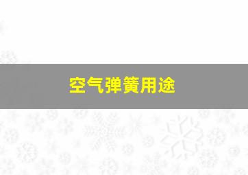 空气弹簧用途