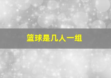 篮球是几人一组