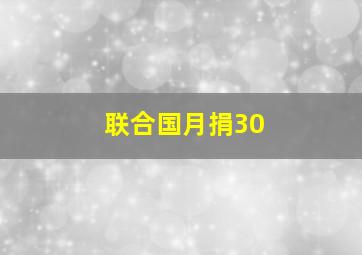 联合国月捐30