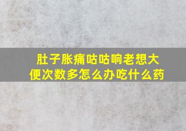 肚子胀痛咕咕响老想大便次数多怎么办吃什么药