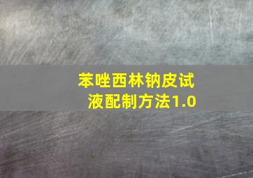 苯唑西林钠皮试液配制方法1.0