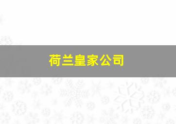 荷兰皇家公司