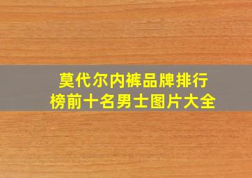 莫代尔内裤品牌排行榜前十名男士图片大全